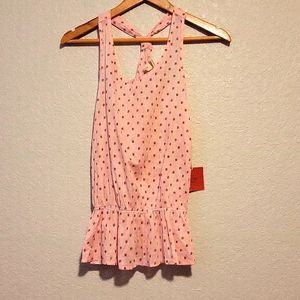 Mossimo Sheer Pink Sleeveless Blouse. NWT. Size Small